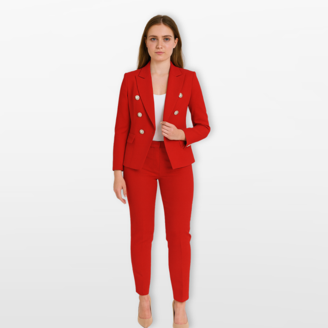 Tailleur Femme Coupe Ajustée Élégant