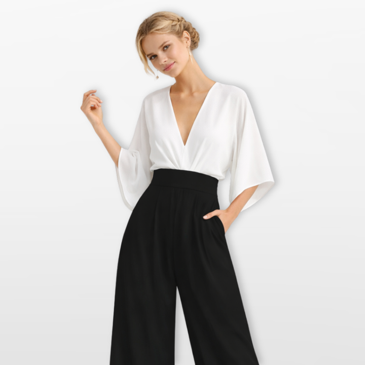 Combinaison Femme Coupe Large Col V