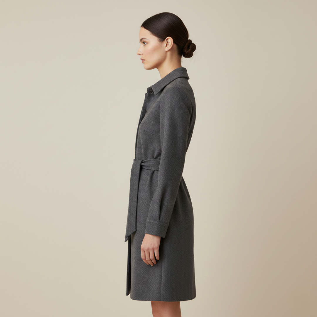 Juliette - Robe Manteau Ceinturée