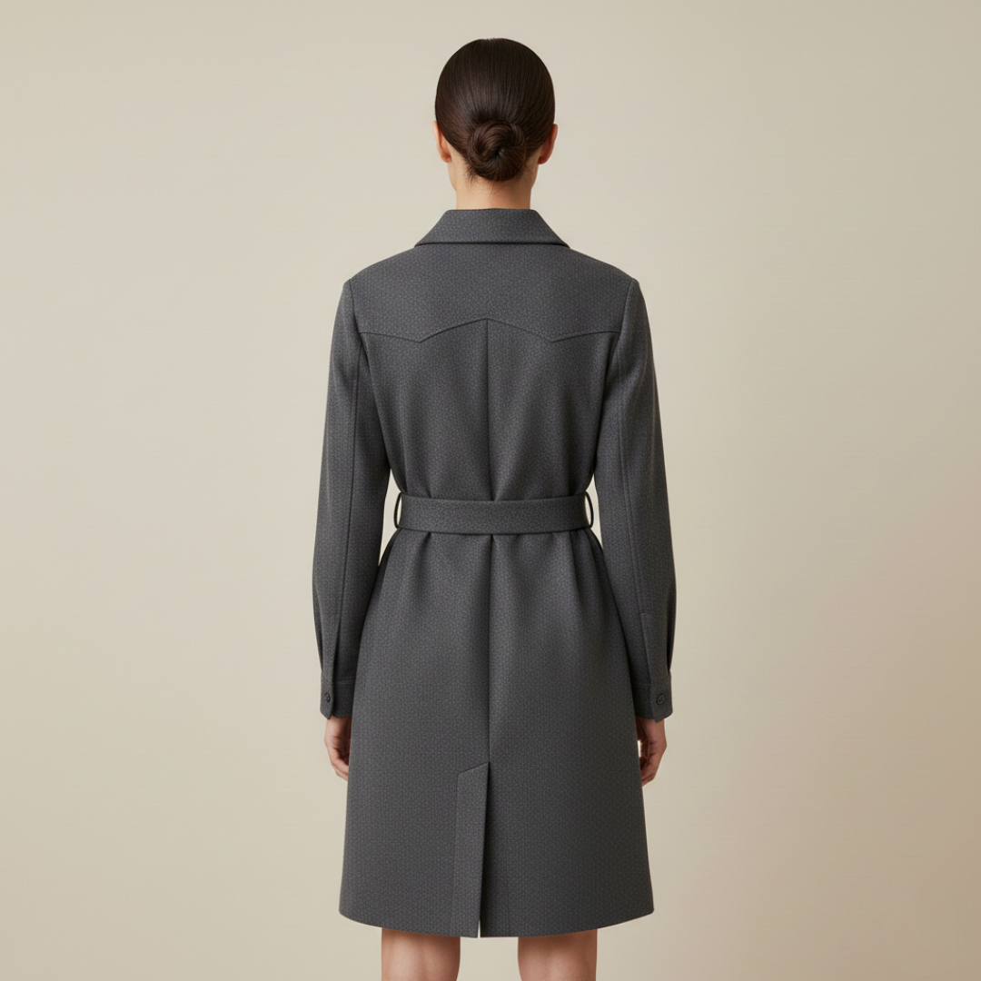 Juliette - Robe Manteau Ceinturée