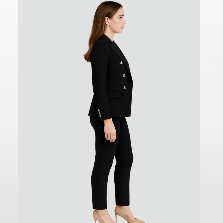 Tailleur Femme Coupe Ajustée Élégant