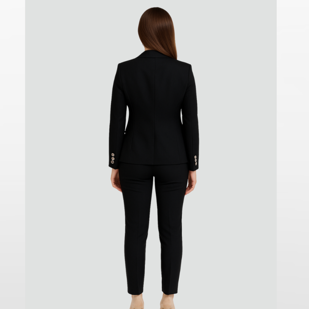 Tailleur Femme Coupe Ajustée Élégant