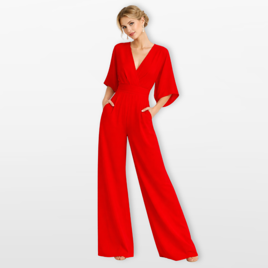 Combinaison Femme Coupe Large Col V