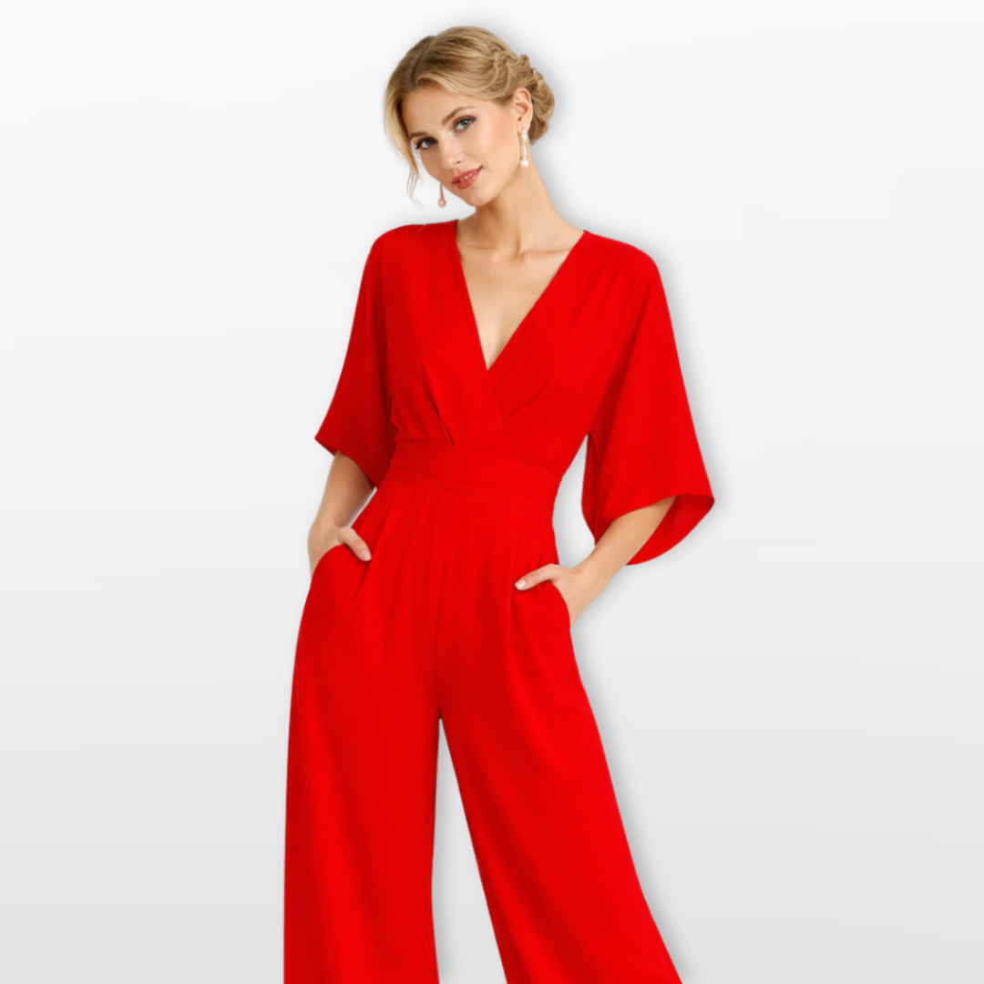 Combinaison Femme Coupe Large Col V