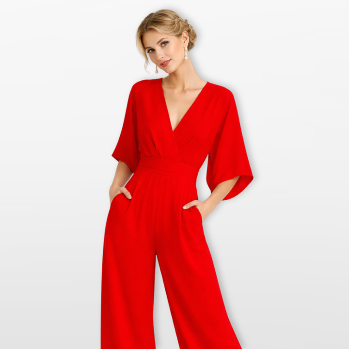 Combinaison Femme Coupe Large Col V