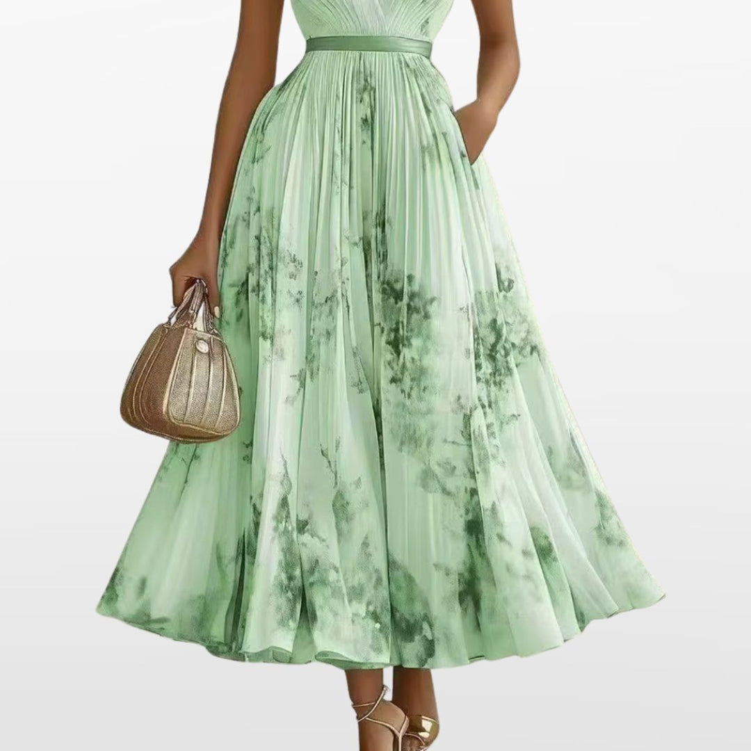 Robe Midi Plissée Femme