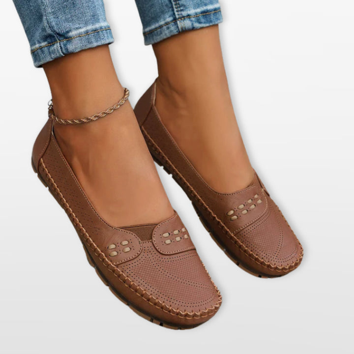 Mocassins Femme Perforés Confort