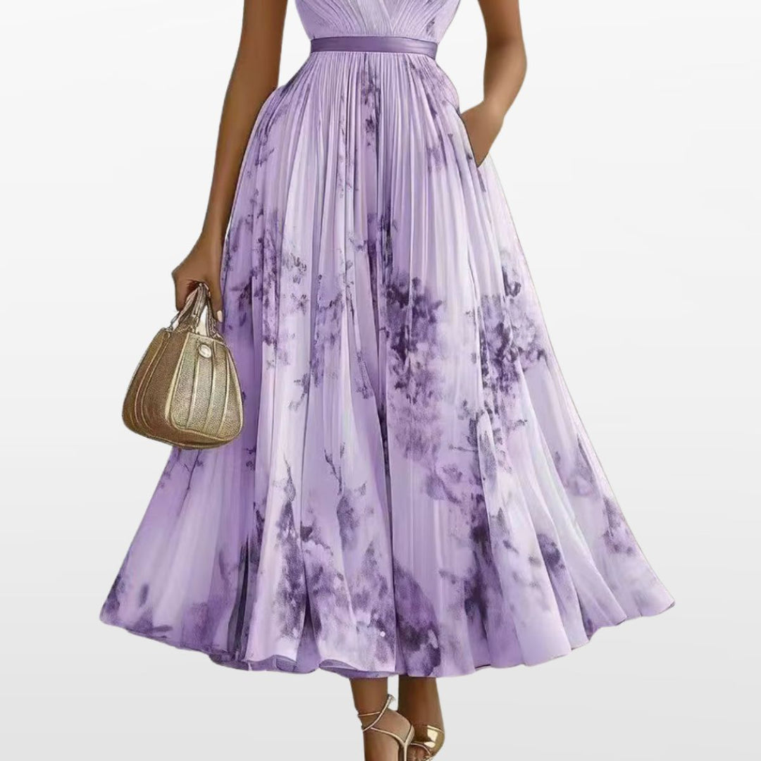 Robe Midi Plissée Femme