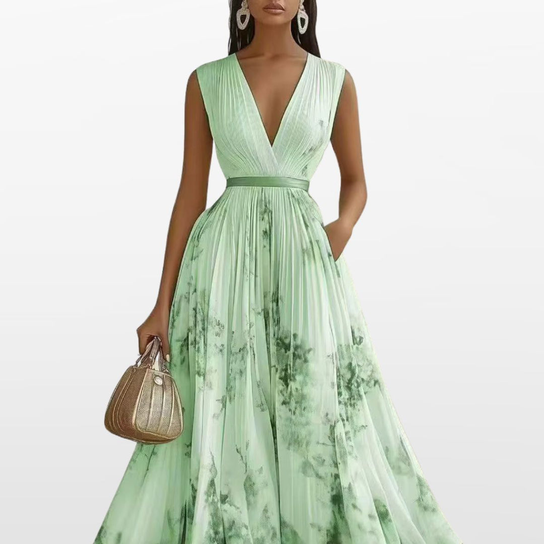 Robe Midi Plissée Femme