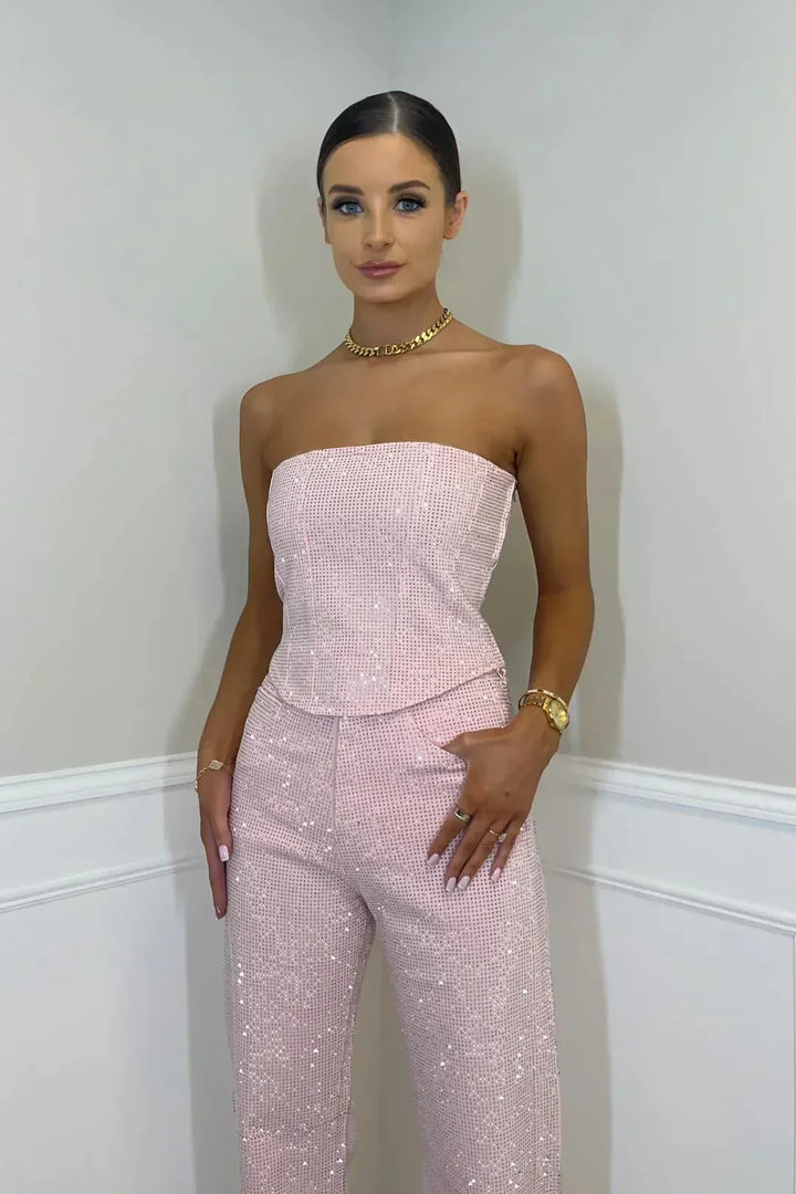 Combinaison Bustier Large Élégante Femme