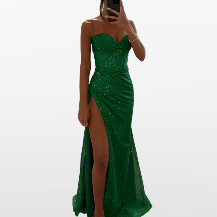 Robe Longue Fendue Dos Nu Femme