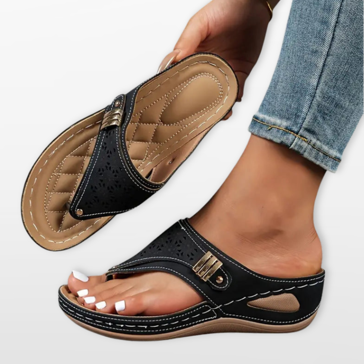 Sandales Femme Confort Orthopédique Semelle Soutien