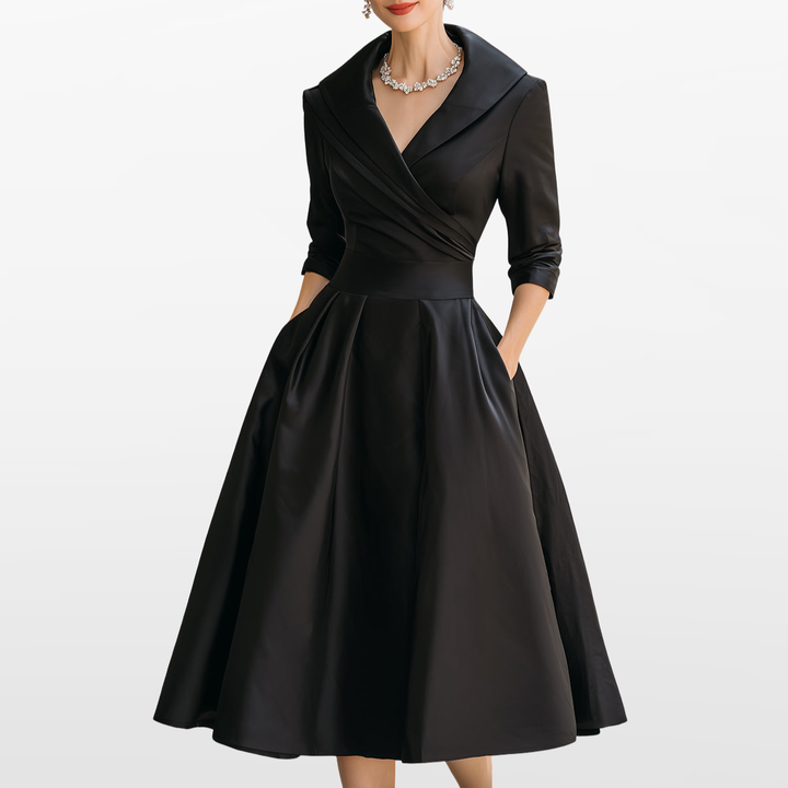 Robe Midi Femme Avec Taille Marquée