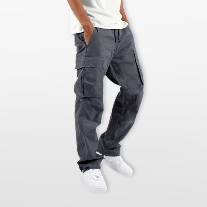 Pantalon Cargo Homme Coupe Décontractée Cordon