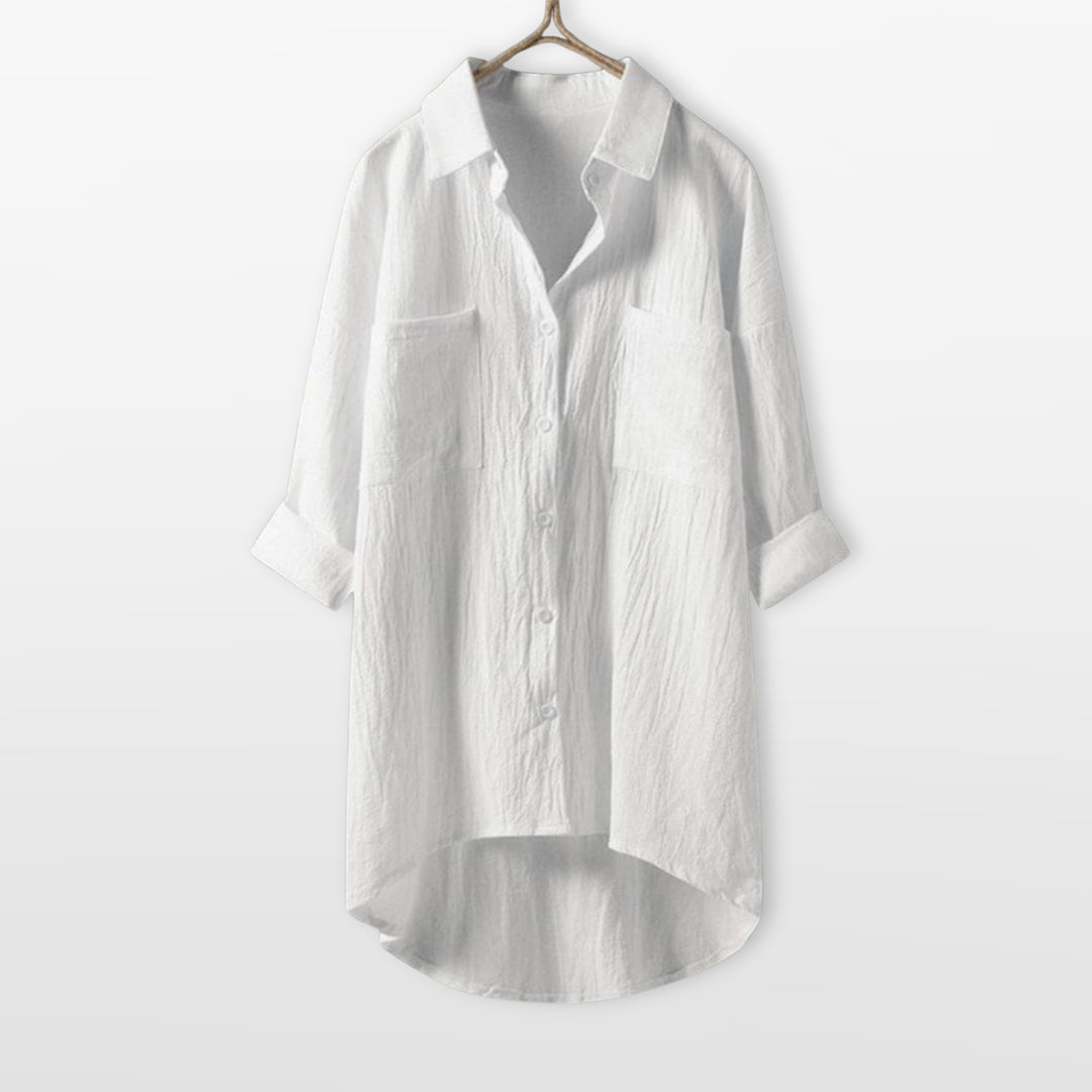 Chemise Boutonnée Coupe Ample Femme
