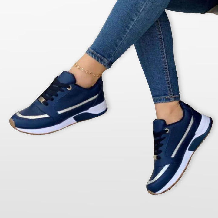 Baskets Décontractées À Lacets Confort Femme