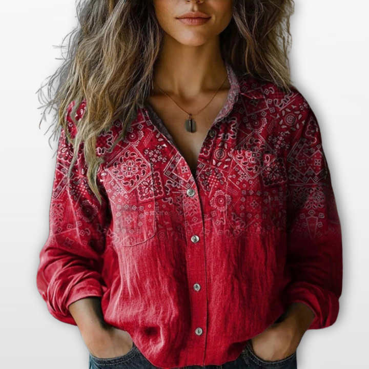 Blouse Femme Fluide Motif Bandana