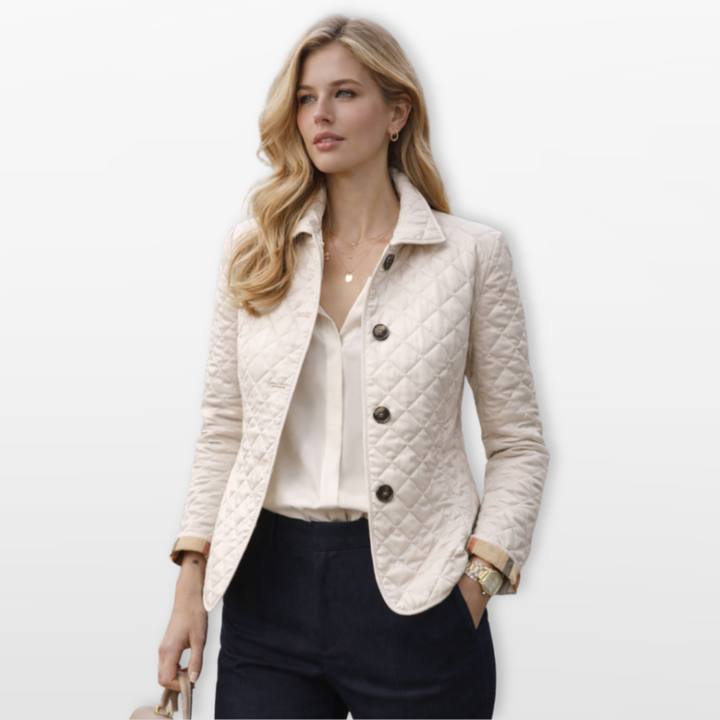 Veste Matelassée Femme Boutonnée Cintrée