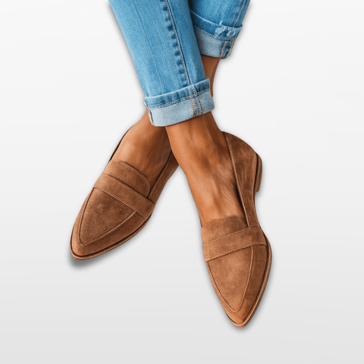 Mocassins Femme Orthopédiques Bout Pointu