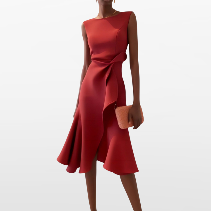 Robe Midi Ajustée Femme