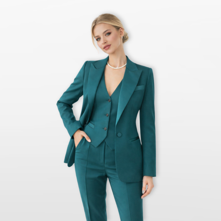 Tailleur Femme Trois Pièces Ajusté