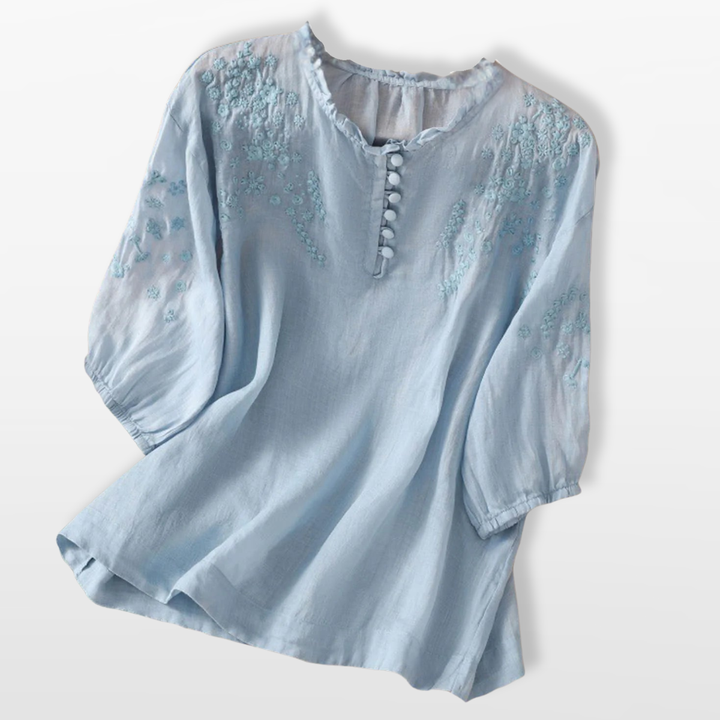 Blouse Femme Brodée Fluide