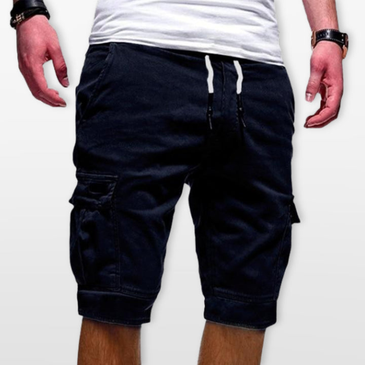 Short Cargo Homme Cordon Poches Utilitaires
