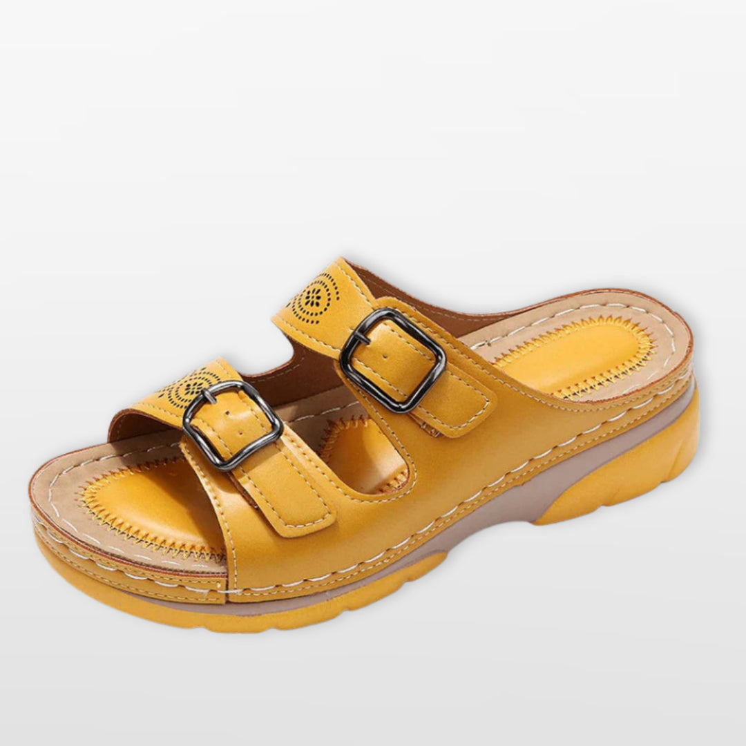 Sandales Plateforme À Boucles Confort Femme