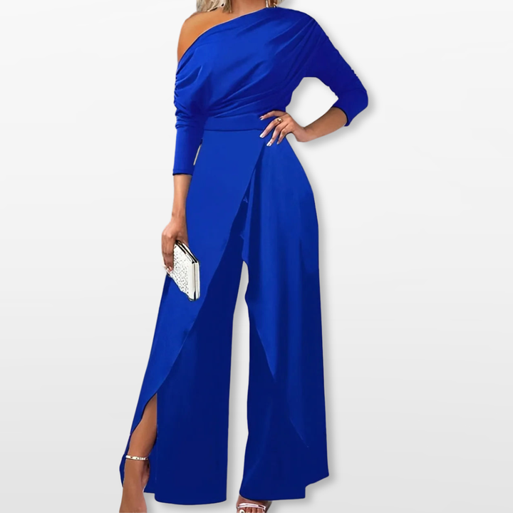 Combinaison Femme Épaule Dénudée Coupe Large