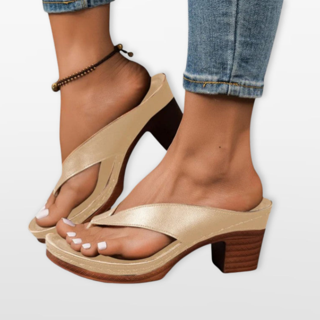Sandales Femme Entre-doigt Talon Bas