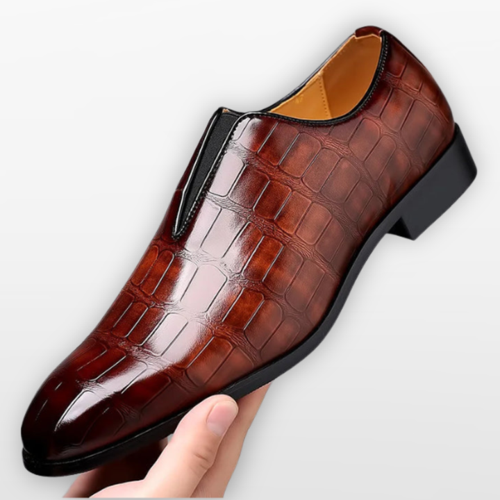 Chaussures formelles texturées sans lacets homme