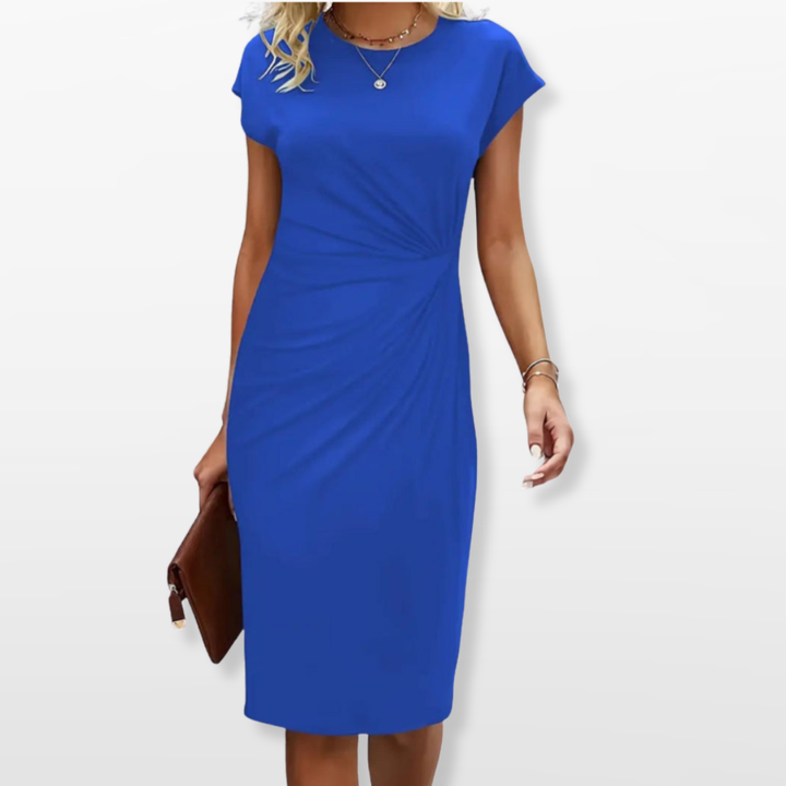 Robe Midi Moulante Froncée Femme