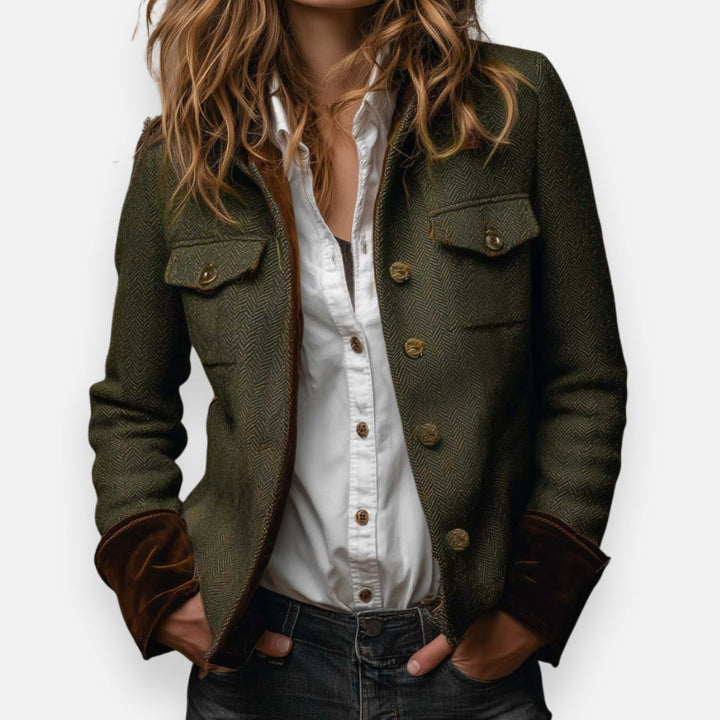 Veste Casual Style Utility Boutonnée Femme