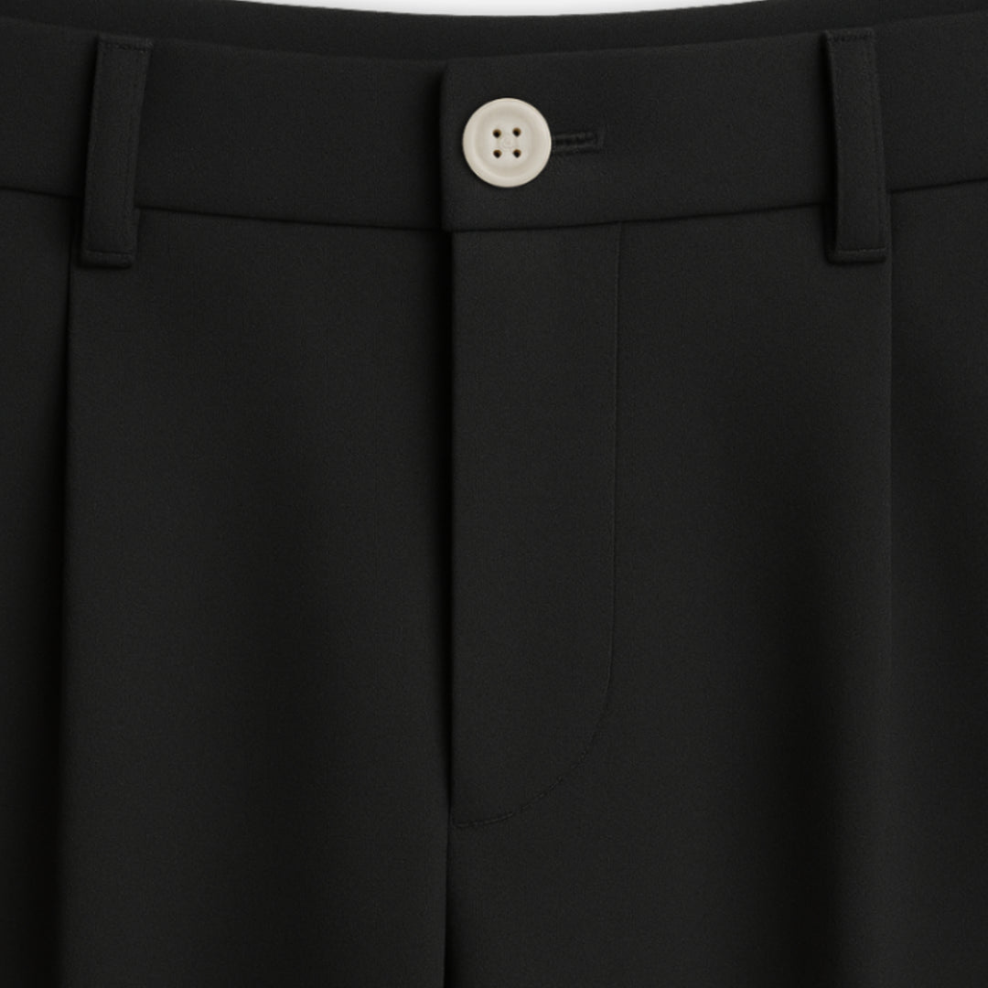 Pantalon Homme Large Plis Élégant Moderne