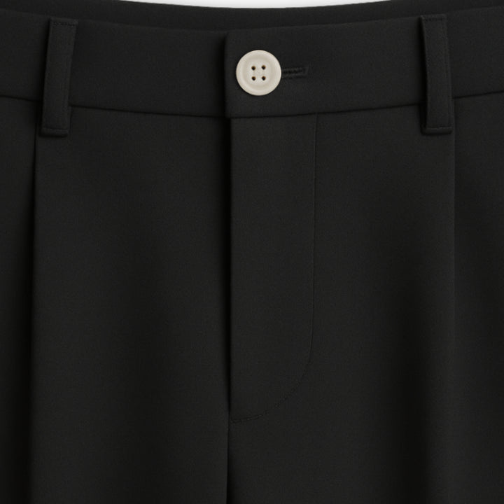 Pantalon Homme Large Plis Élégant Moderne