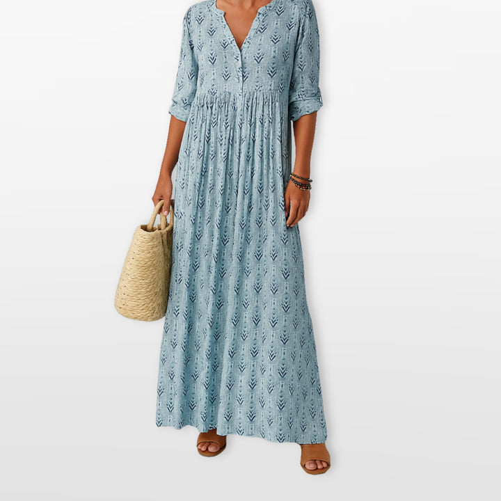 Robe Longue Imprimée Fluide Femme