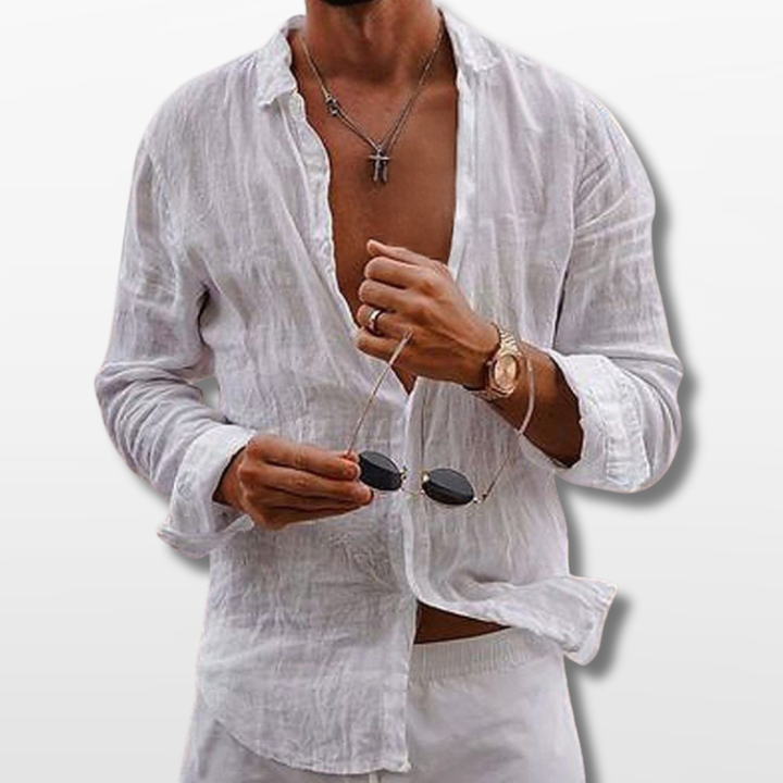 Chemise Homme en Lin Coupe Casual