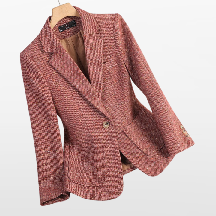 Blazer Femme Laine Ajusté Élégant Structuré