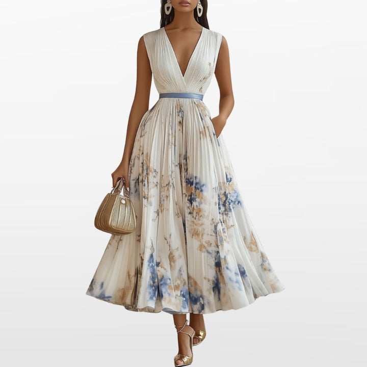 Robe Midi Plissée Femme