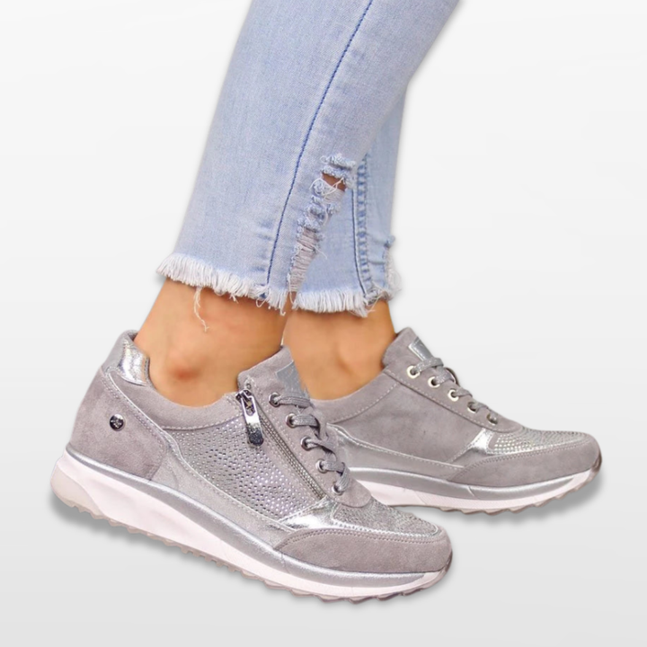 Baskets Femme Décontractées Chic Zippées