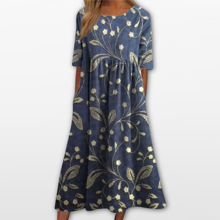 Robe Midi Femme Imprimé Floral