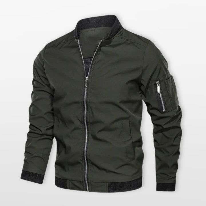 Blouson Bomber Léger Homme Coupe Ajustée