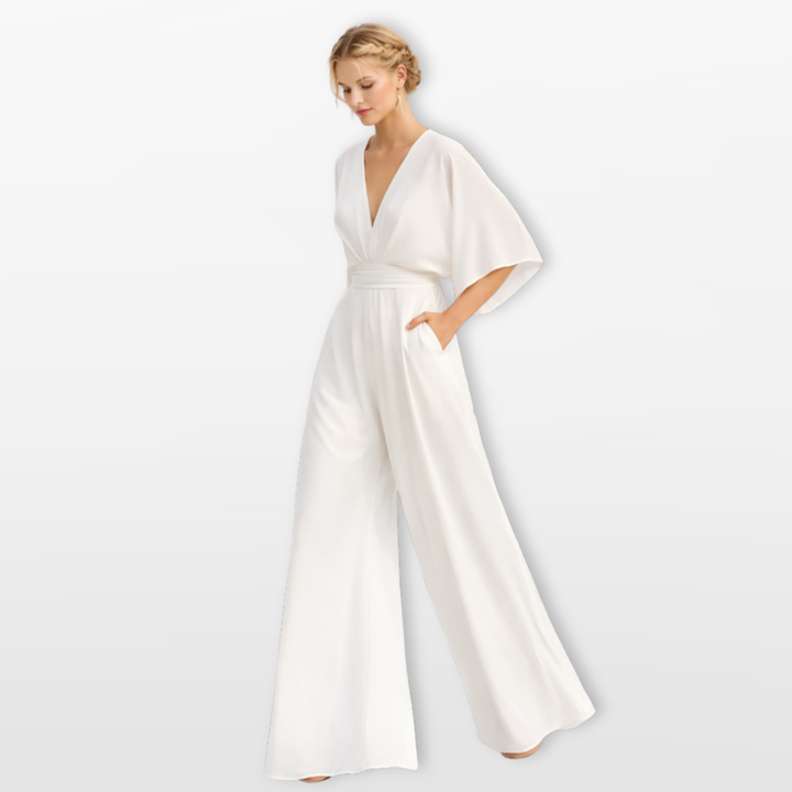 Combinaison Femme Coupe Large Col V