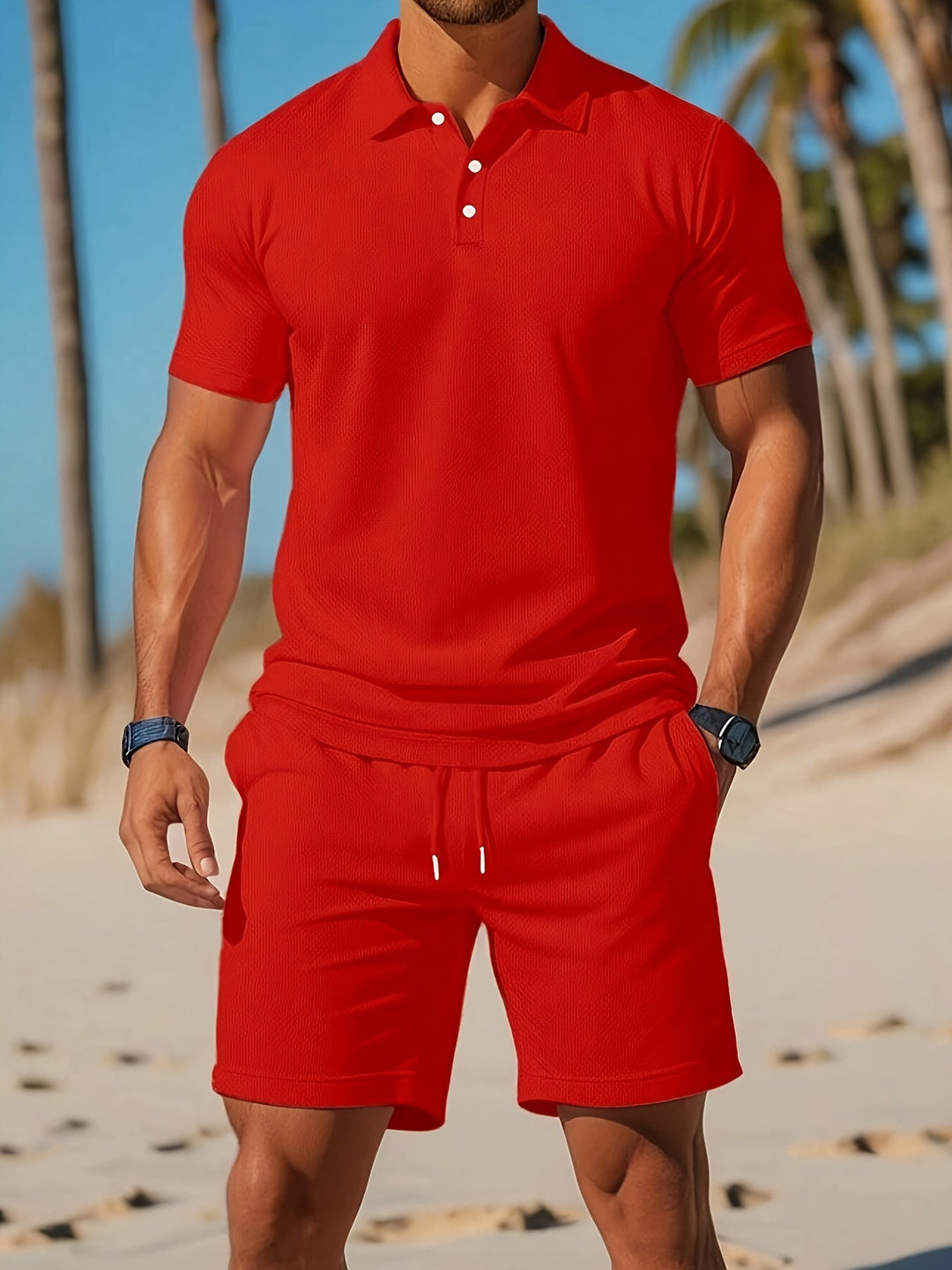 Ensemble Polo Short Casual Homme