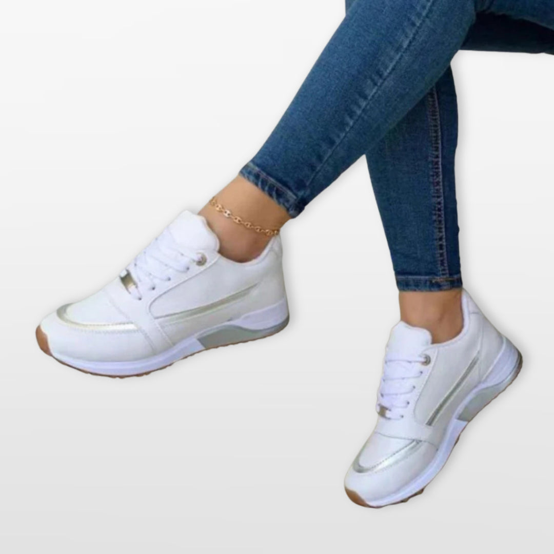 Baskets Décontractées À Lacets Confort Femme