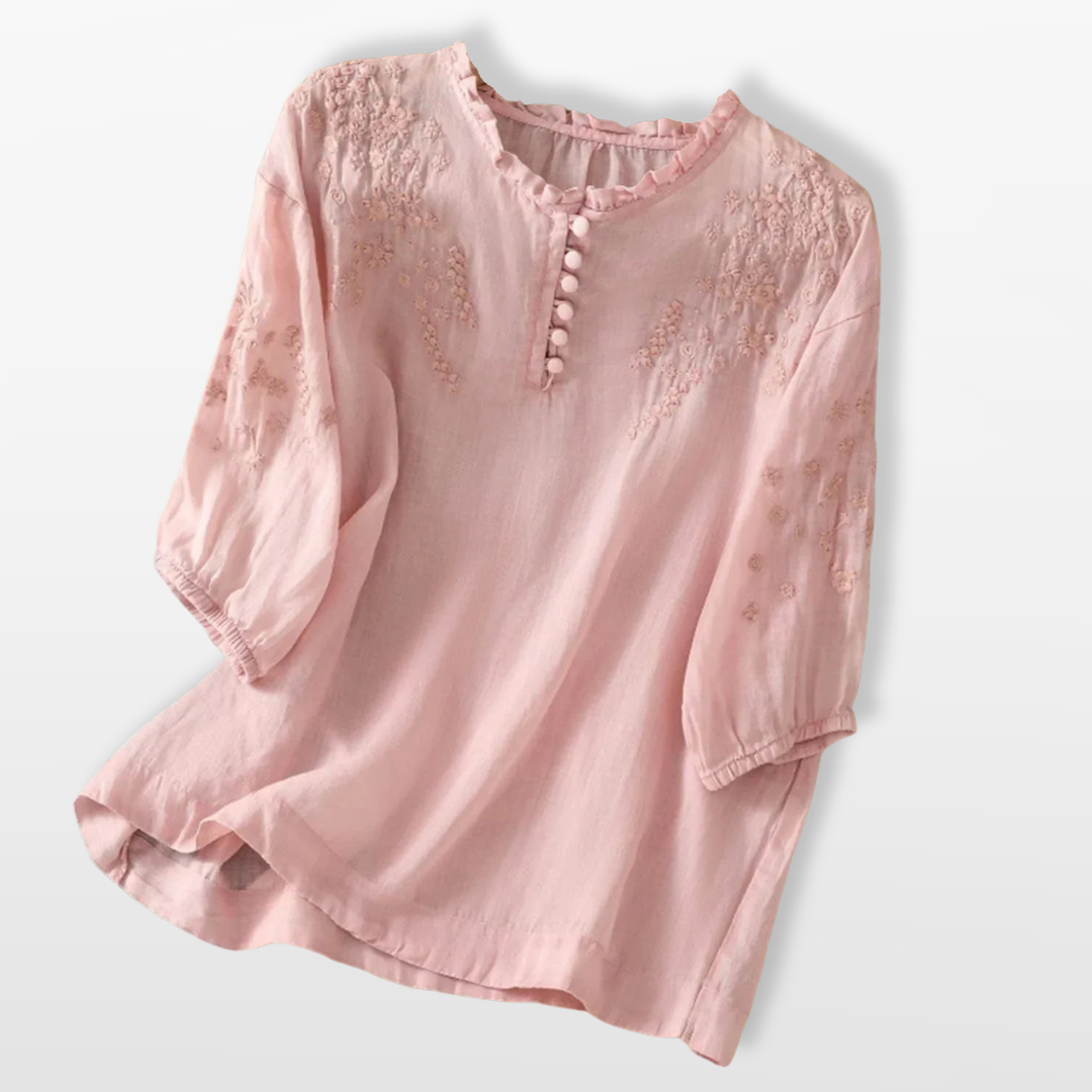 Blouse Femme Brodée Fluide