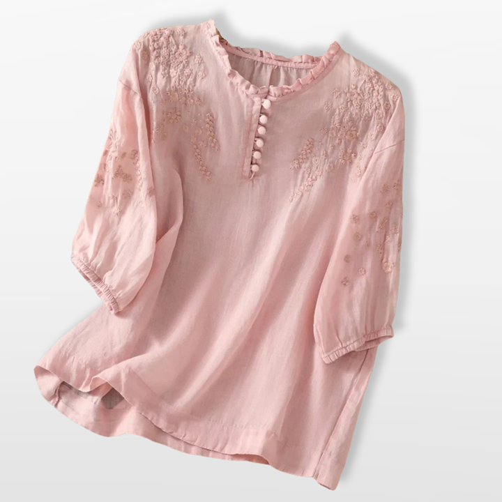 Blouse Femme Brodée Fluide