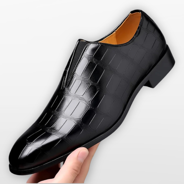 Chaussures formelles texturées sans lacets homme