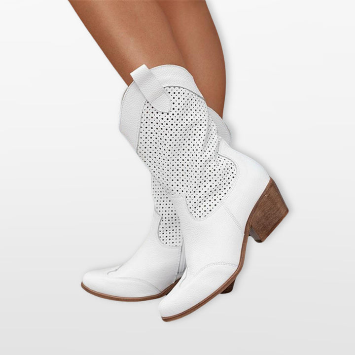 Bottes Western Femme Perforées