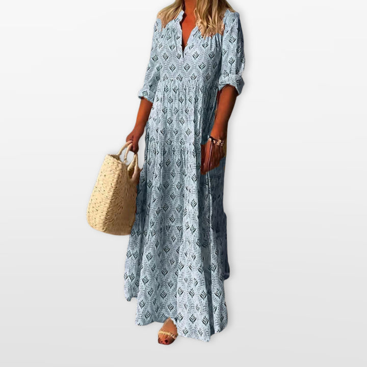 Robe Longue Imprimée Fluide Femme